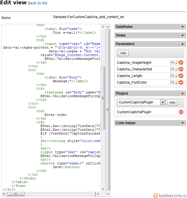 add plugin on view